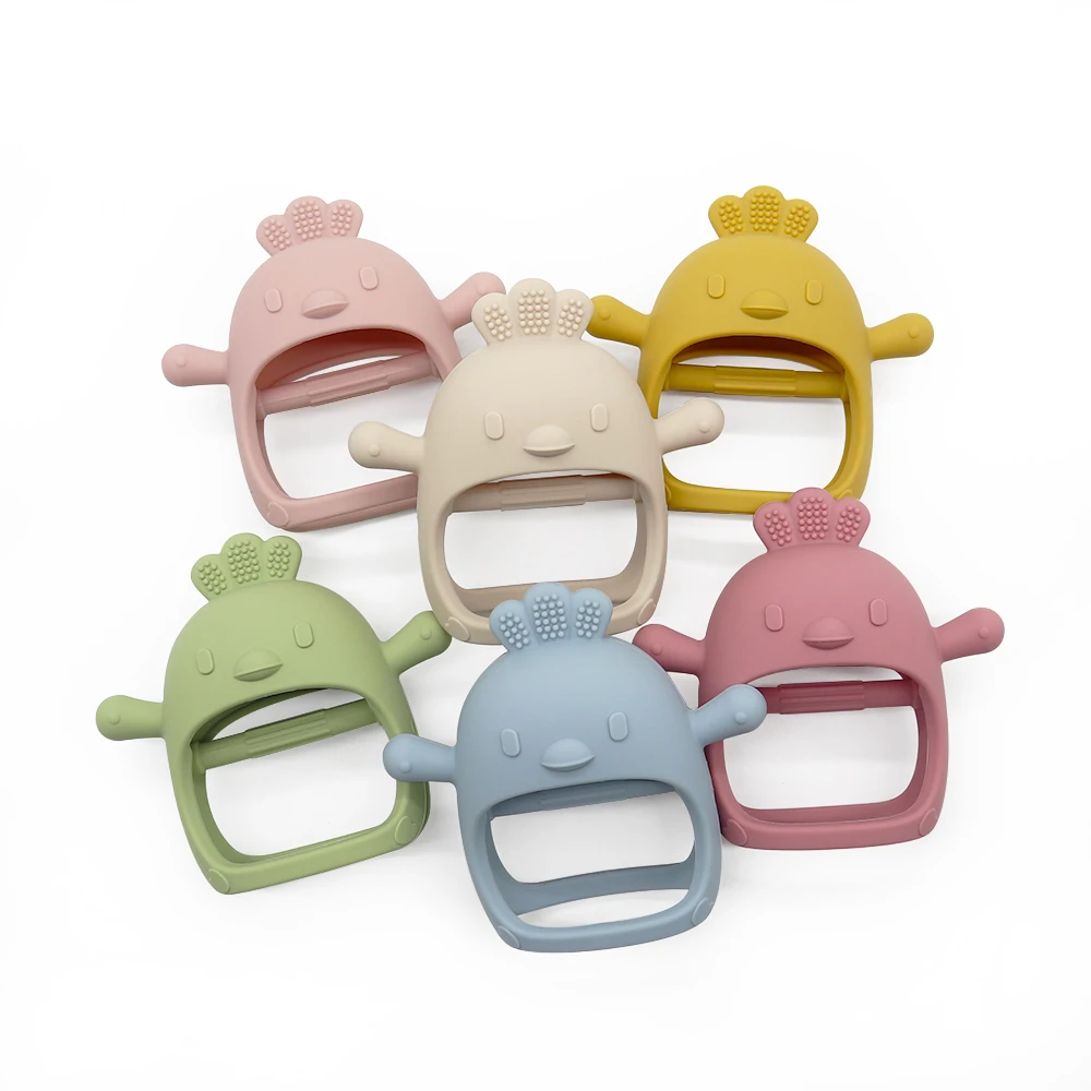 Newborn Shower Gift Set Anti-Dropping Baby Teethers Bpa Free Silicone Bathing Teething Toys Adjustable Wrist Teether babies