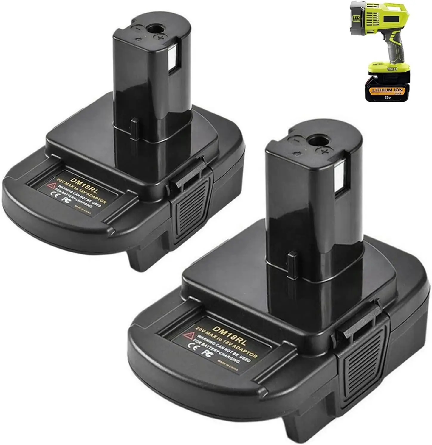 Адаптер для электроинструментов De-walt/Milwauke 18 В аккумулятор Ry-obi замена аккумулятора P108 ABP1801 с USB-портом