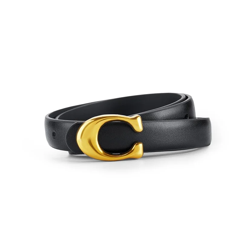 Wholesale Women Leather Belt Alloy Pin Buckle Luxury Belt Jeans Dress Skinny Belt