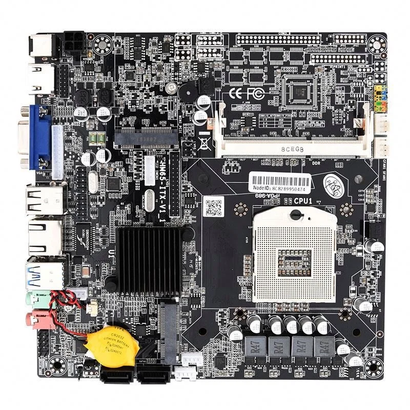 SZMZ extreme intel hm65 pga 989 материнская плата с DC 12 В вход