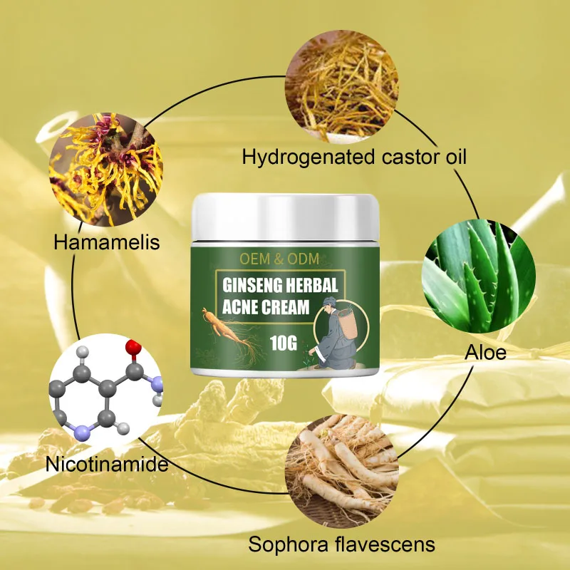 Facial Skin Care vitamin E Cream Anti-Acne  Acne Scar Removal Natural Herbal Extract Herbal Acne Removing Cream