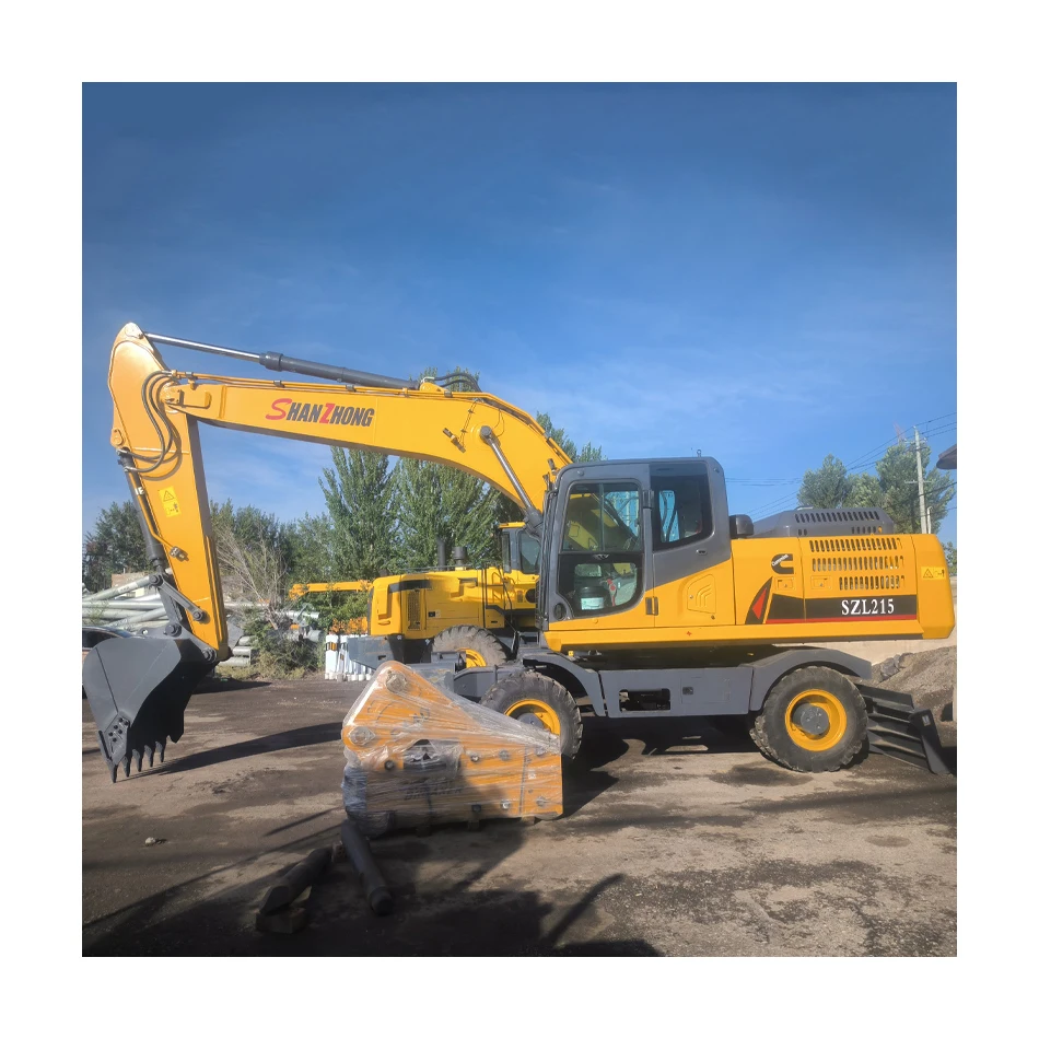 Factory Price 21-23ton heavy machinery Shanzhong SZL215 Wheel Digger with Outrigger Hydraulic Drive