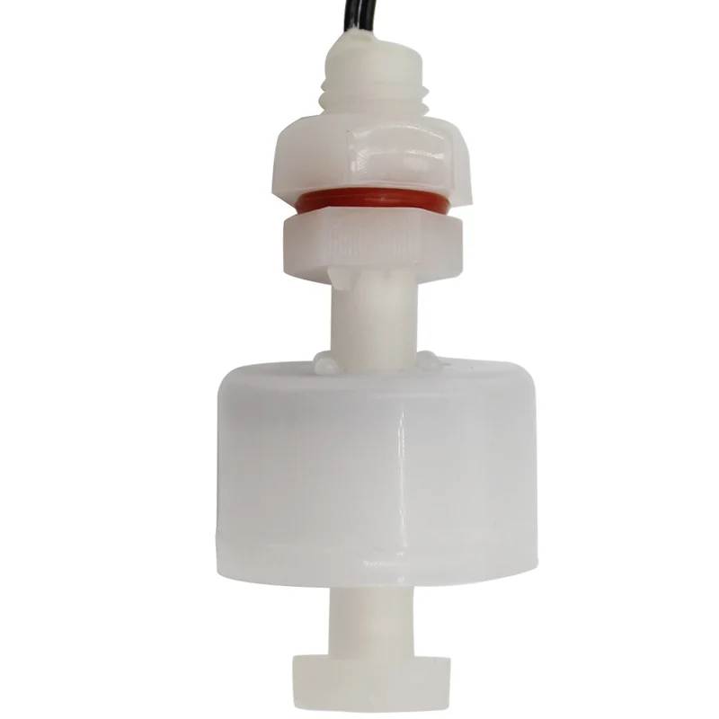 PVDF PTFE Tefloning plastic vertical M10 float ball level switch 43mm magnetic limit switch mechanical switch