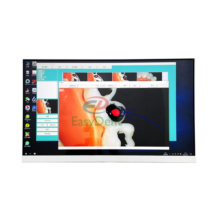 HD 1080 all-in-one core i5 intel win10 256G computer with 24-inch touch capacitive screen and  TV Holder use Dental chair unit