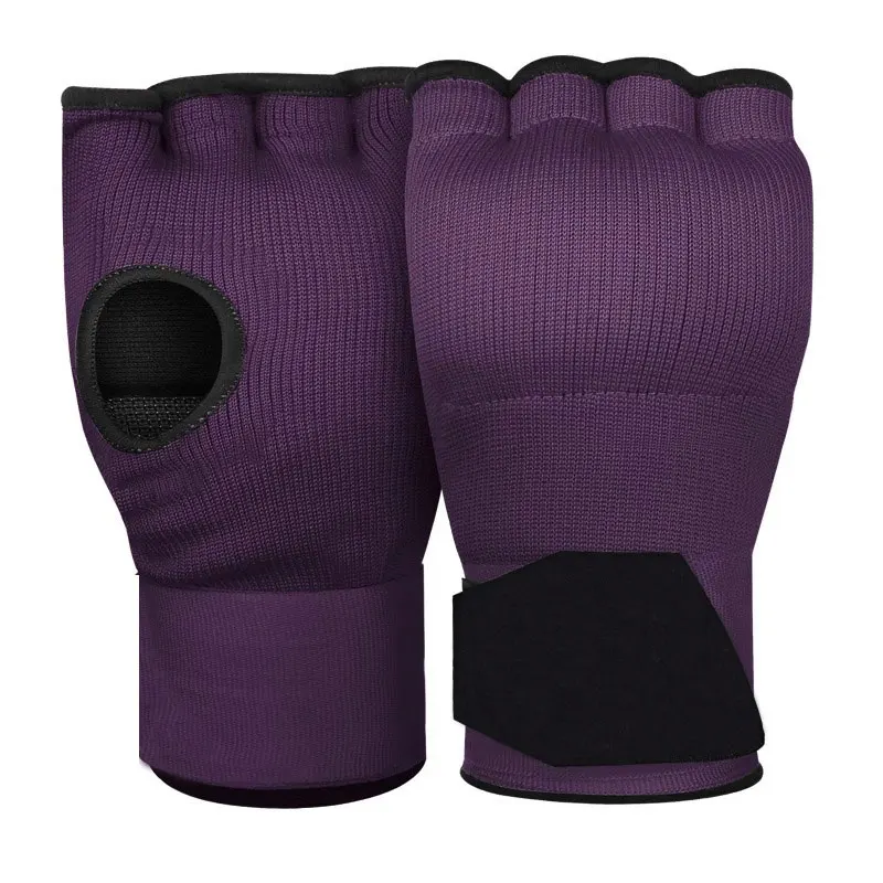 Thai Boxing gel Gloves Half Finger wraps Hands Boxing To resist and fight Boxing Glove Two in One