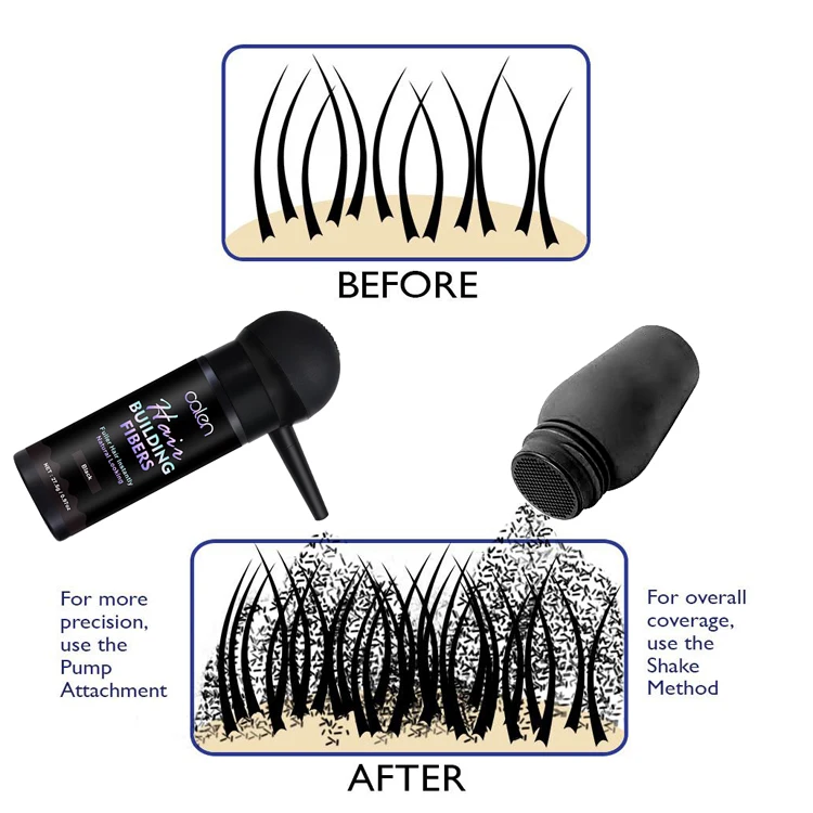 Oalen Wholesale 27.5g Hairline Powder Completely Conceals Hair Loss Hair Building Fiber