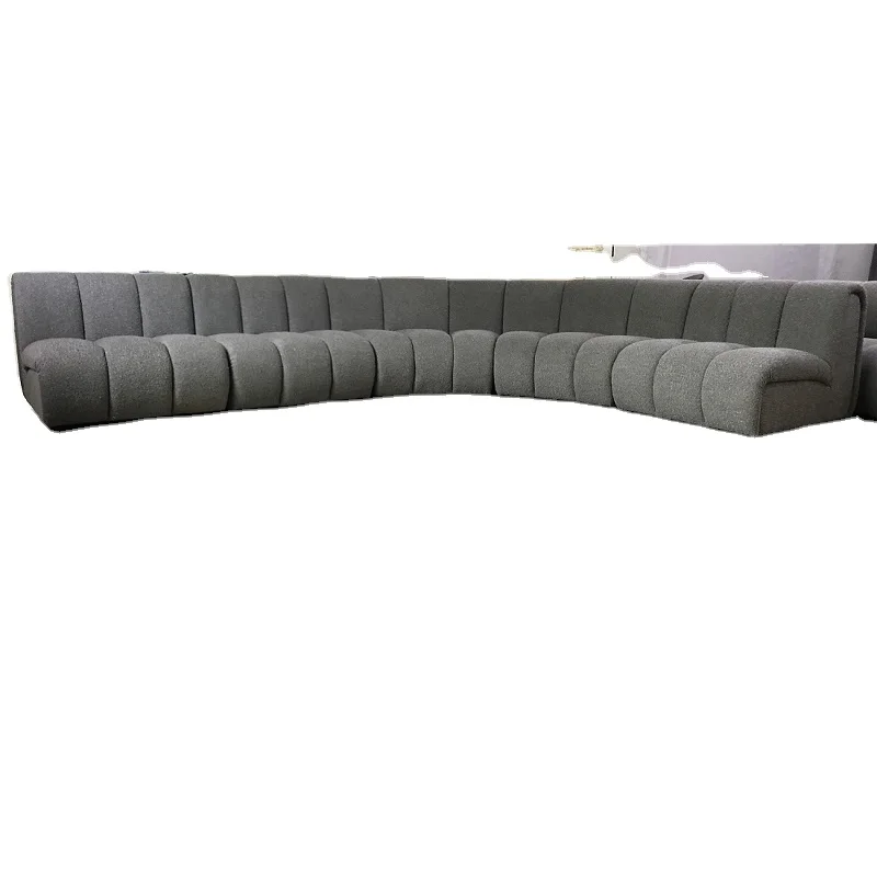 Modern Design Modular Channel Sofa Belgium Boucle Sectional Living Room Sofas