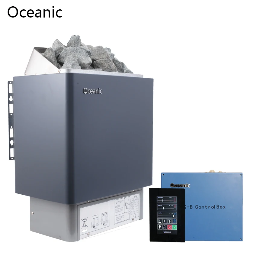 Oceanic traditional sauna with touch screen control 9kw sauna heater