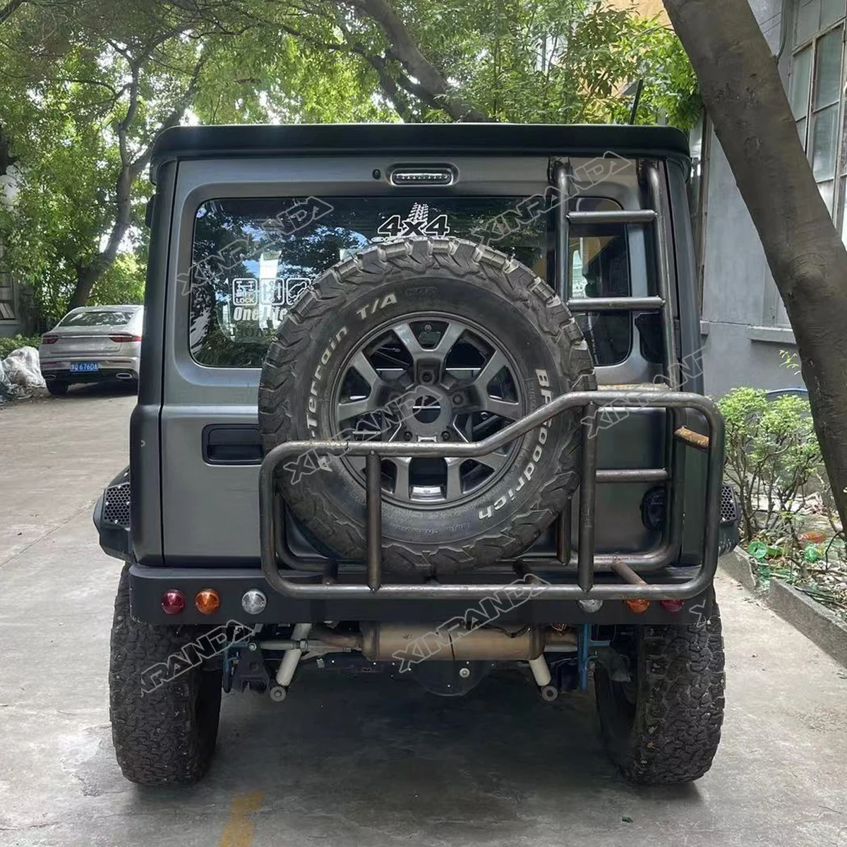 Jimny Sierra JB74 Rear Tail Back Ladder Storage Rack Spare Wheel Rack 3 in 1 Steel Cargo Ladder For Suzuki Jimny JB64 2024 2023