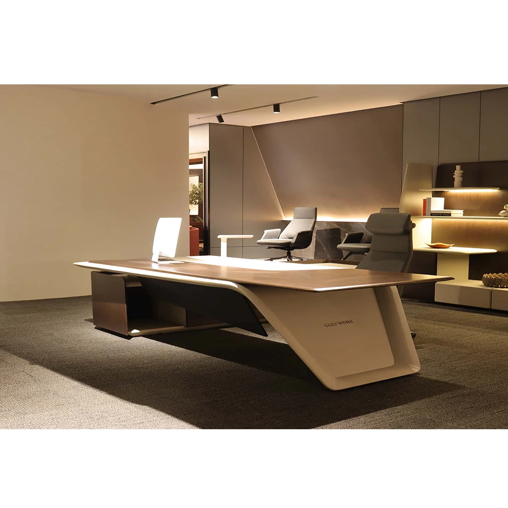 Contemporary high quality reasonable price wood wholesale price luxury boss executive office desk