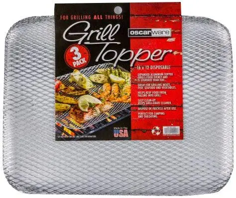 Oscarware 3-Pack Disposable Grill Topper