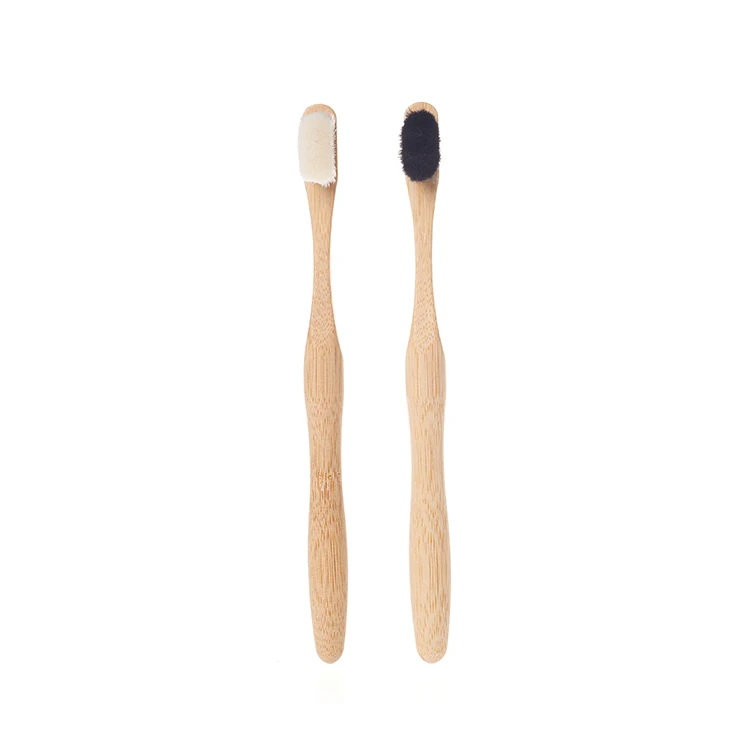 Organic biodegradable soft nature cepillos de dientes de bambu charcoal nano bristles bamboo toothbrush with case
