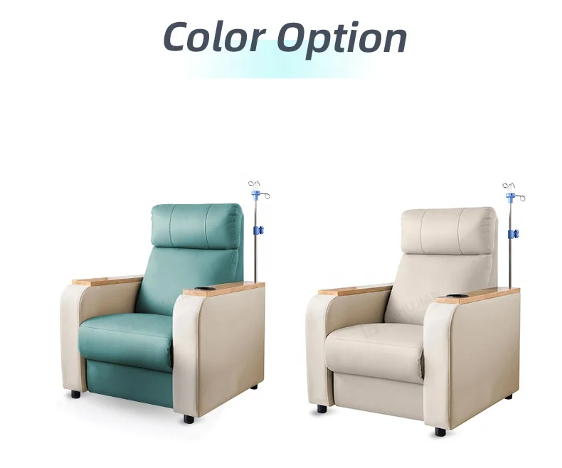 Hospital furniture clinic transfusion adjustable reclining iv infusion chair for patient