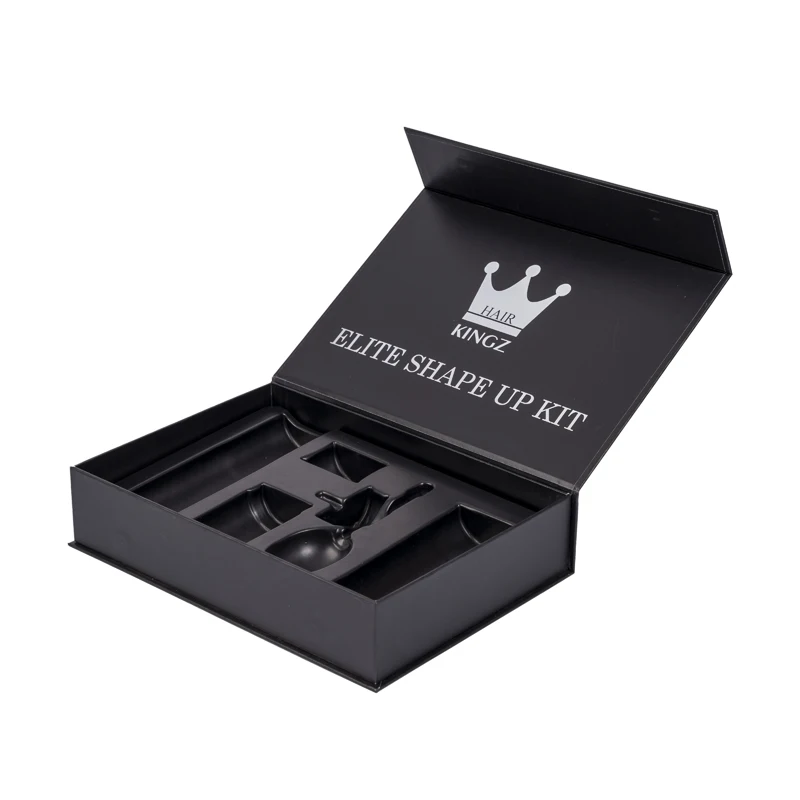 Customized Print Black Rigid Paper Box Wholesale Recyclable Magnetic Gift Box