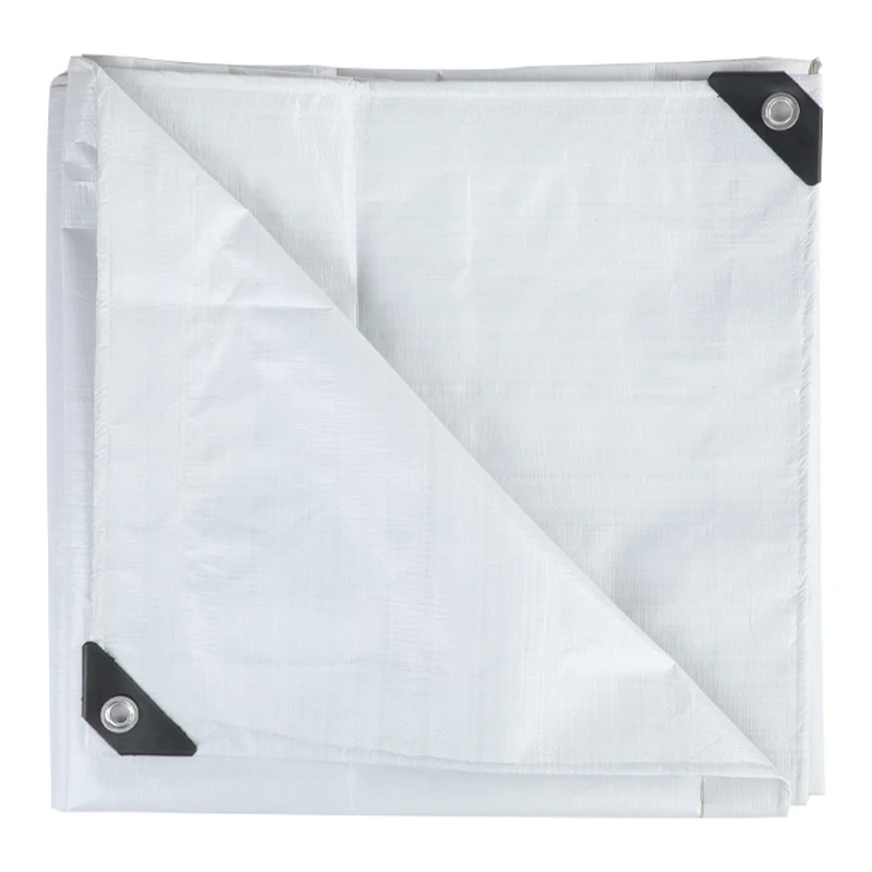 white pe tarpaulin 100% waterproof new material high quality custom tarpaulin manufacturer  to middle east and africa country