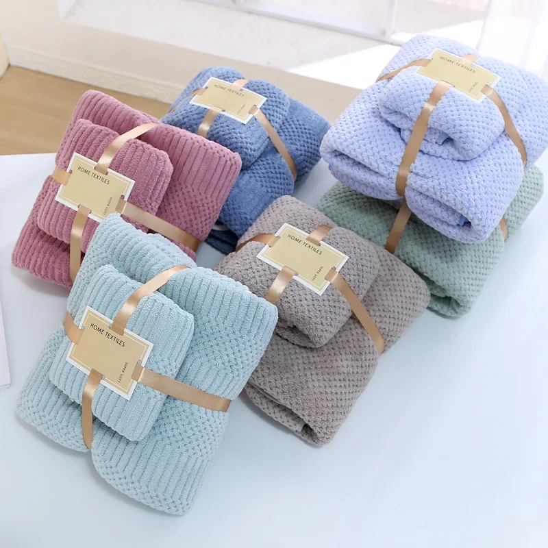 Ataya Factory Price Bath Towel Sets 100% polyester Hilton Hotel Bath Towel Large Wholesale for Hand/Face