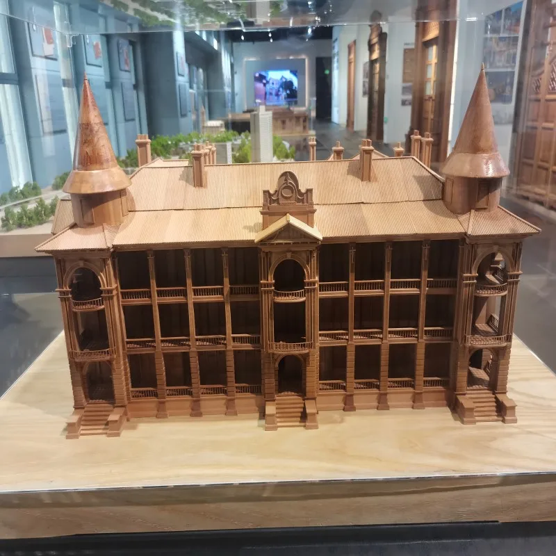 1/80 3d принтер светодиодная архитектурная модель освещения акриловая Древняя китайская масштабная