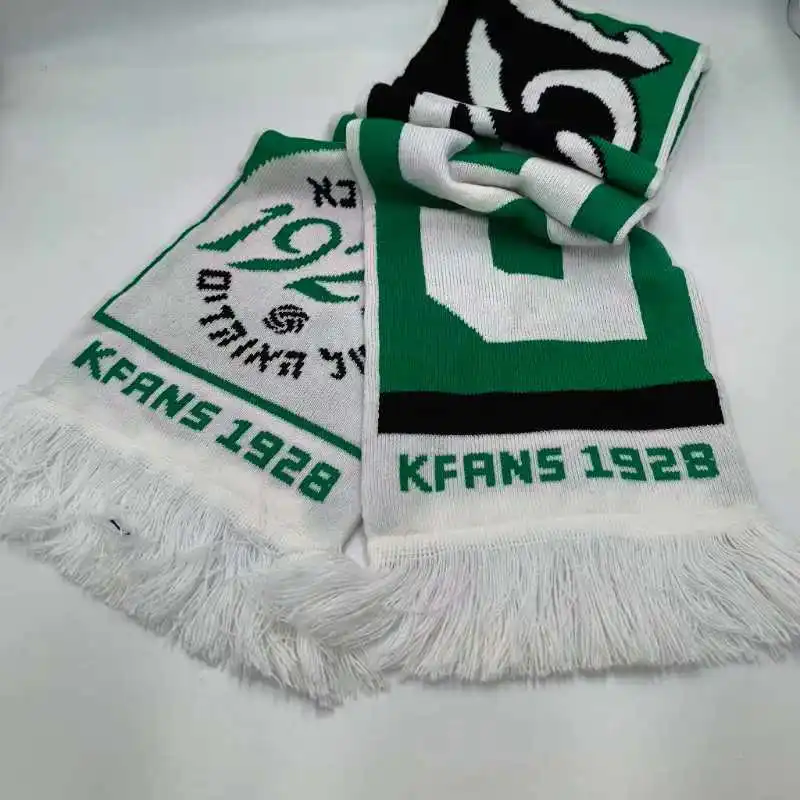 High Quality 100% Acrylic Fans Scarf Fans Scarf Silk Scarf For Women