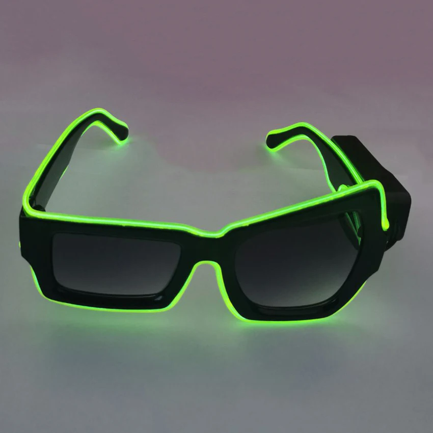 Glowing in Dark EL Glasses LED Light up Glasses for Party Decorations and Gifts