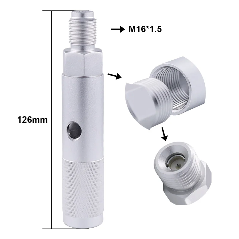 Quick Change 12g 12 Gram CO2 Cartridge Adapter with 88g Bottle Thread M16*1.5