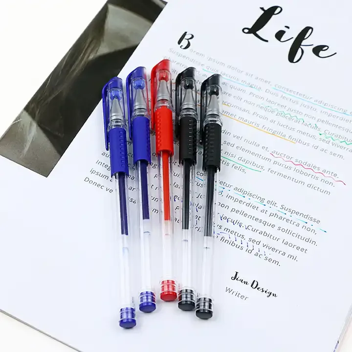Cheapest Gel Pen Biros Red Blue Black Classical Appearance Fit For School Students Office