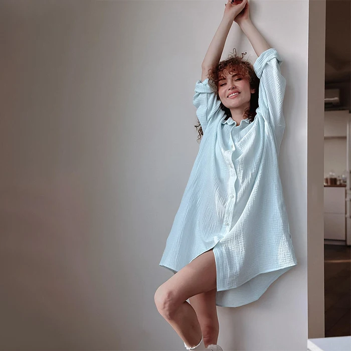 Trending Products 2024 New Arrivals Women Nightdress For Woman Ladies Wholesale Nightshirt For Women