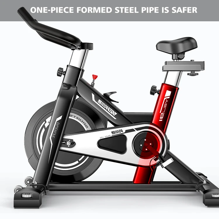 OEM indoor cycling sports four-way adjustable seat exercise spin bike