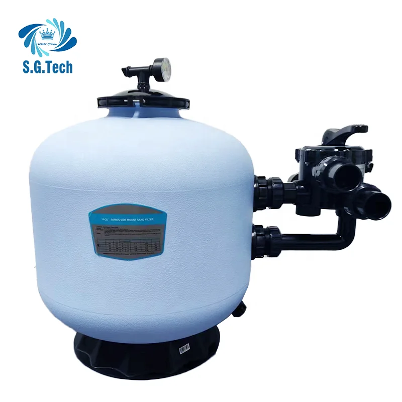 Water Crown High Quality Top/Side Mounted Sand Filter Tank High Quality Swimming Pool Filters