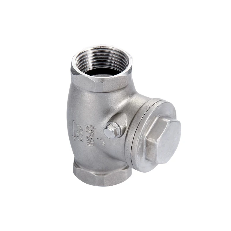 YFA CF8 316 BSP NPT Thread End wenzhou industrial chek valve stainless steel swing check valve