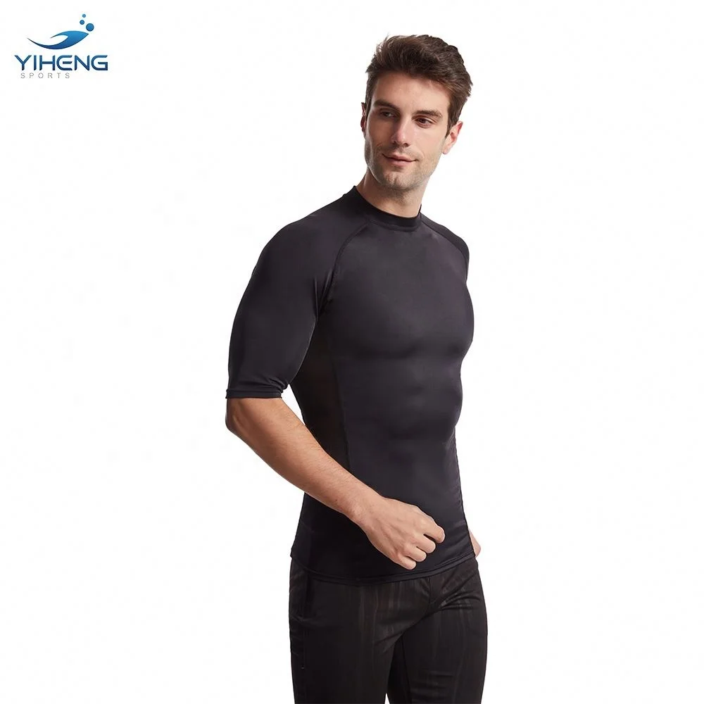YIHENG новинка пользовательский Playera черная компрессионная Спортивная одежда для серфинга Мужская