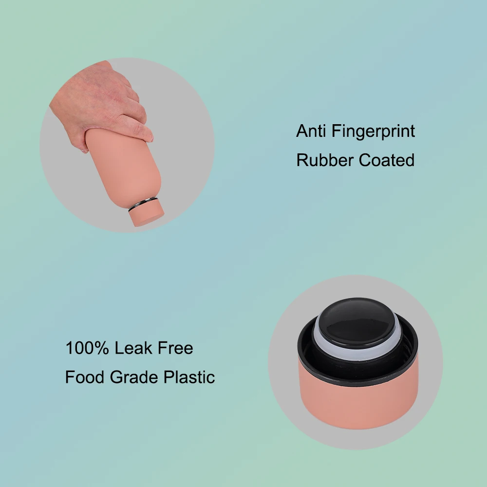 Travel Leakproof Narrow Mouth Double Walled Stainless Steel 500 ml Vacuum Insulated Water Bottle