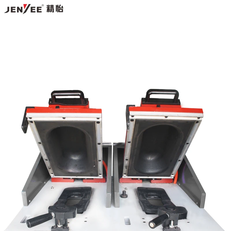 JY-811 Pneumatic manual double head type air bag rubber sole press attaching machine