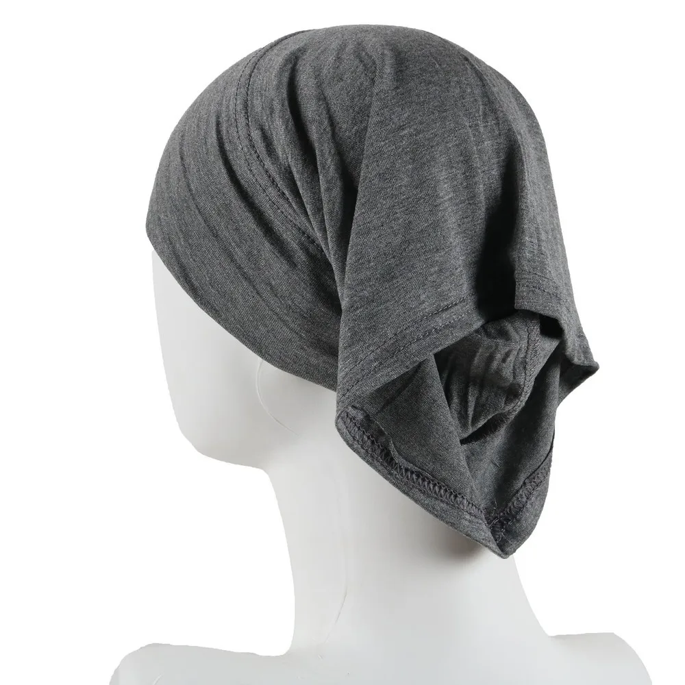 New inner hijab good quality cotton jersey material hijab under scarf wide band muslim hijab tube cap not slip underscarf