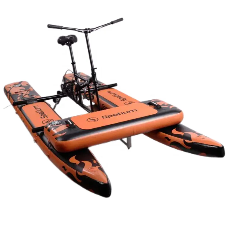 SPatium Aqua-Cycles  New arrival propeller pedal boat salewater inflatable floating water bike pedal boats hydrocycle bicycle