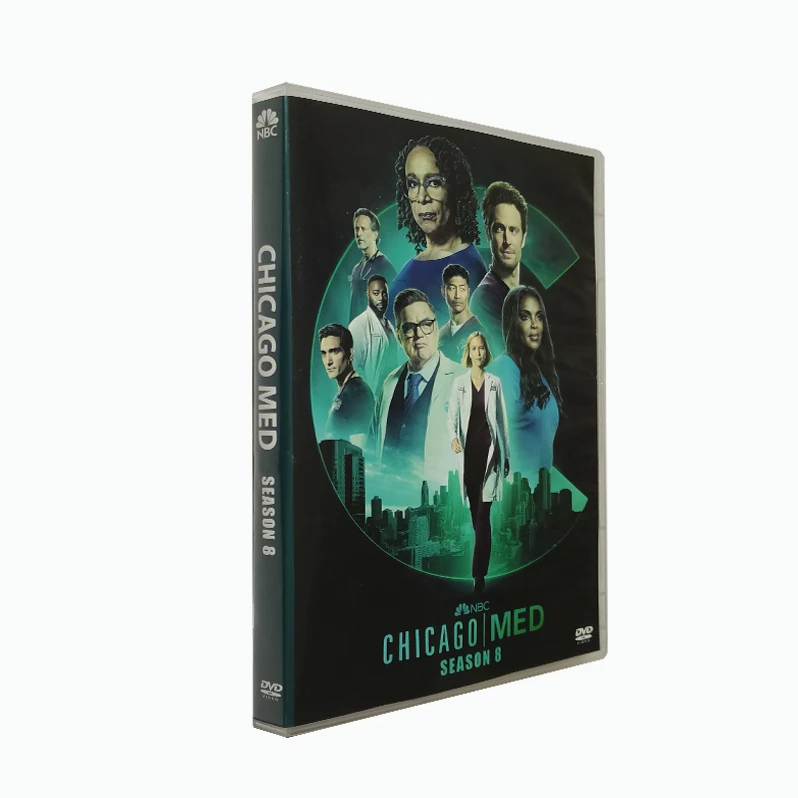 Chicago Med Сезон 8 новейшие DVD фильмы 5 дисков оптовая продажа с фабрики Сериалы мультфильмы CD Blue ray бесплатная доставка