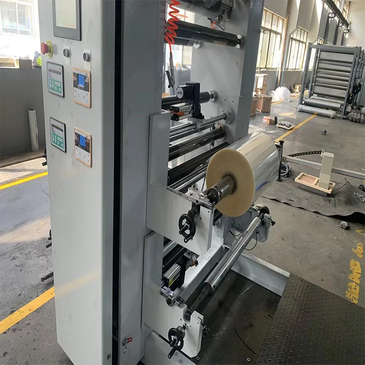 6-цветная автоматическая машина для флексографической печати с рулонной пластиковой пленкой 6 цветов