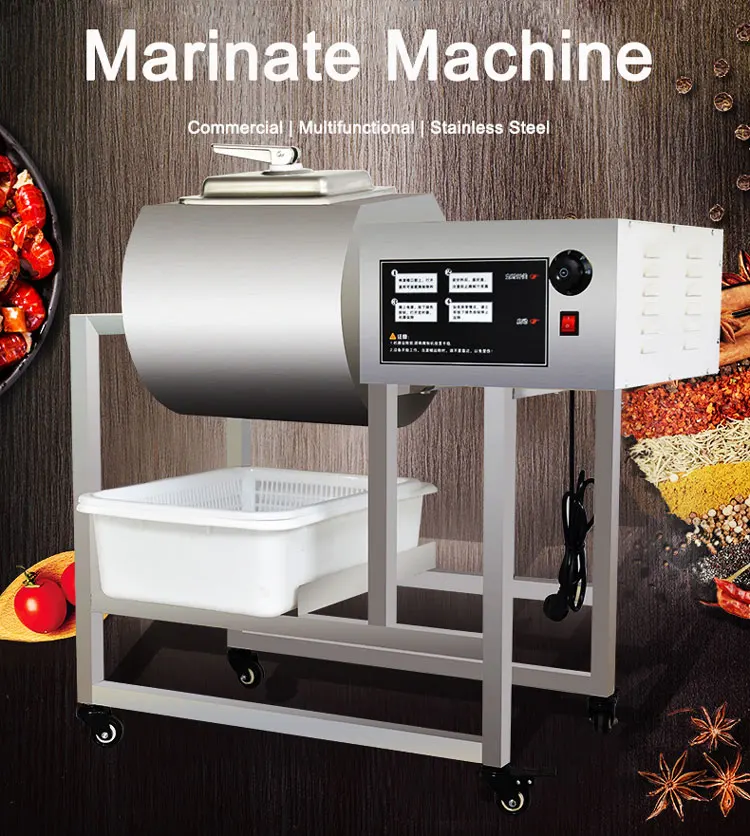 35/40/60L Fish Meat Bloating Hamburger Shop Marinade Meat Marinating Machine/Vacuum Meat Tumbler/Meat Tumbling Machine