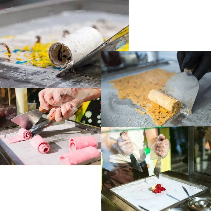 Quality Guarantee Durable fried ice cream  rolls making machine