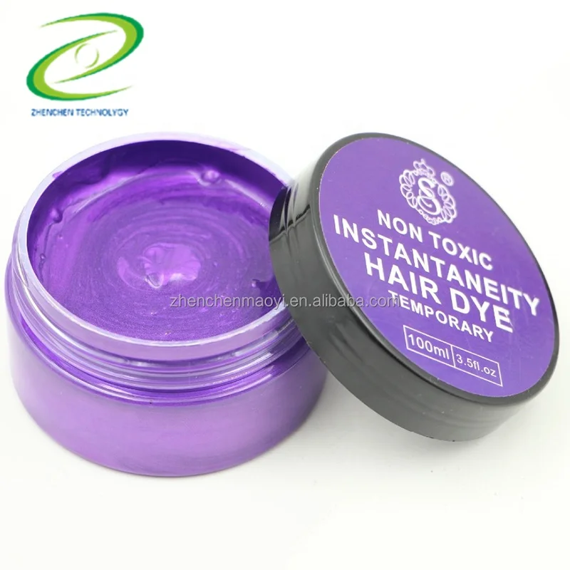 Fashional disposable temporary hair dye in cans blue organic hair dye cream easy use