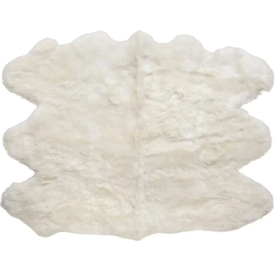 Home Use Anti-slip Soft Fluffy Area Rug Carpet 6P Sexto Sheepskin Fur Rugs with Fashion Color