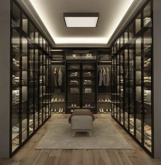 CBMmart Customized Luxury Modern Simple Minimalist Corner Large Wardrobe Bedroom Wall Mounted Wood Walkin Cabinets Closet