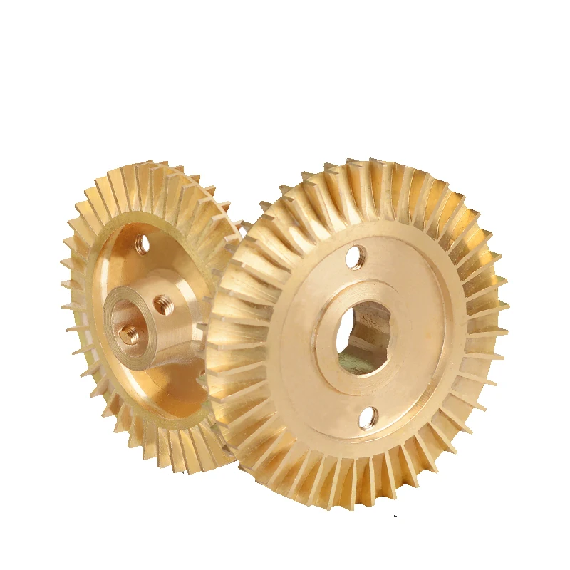 Imported Chinese products custom Water Pump Spare Part Double-sided Key way  Impeller Wheel Brass