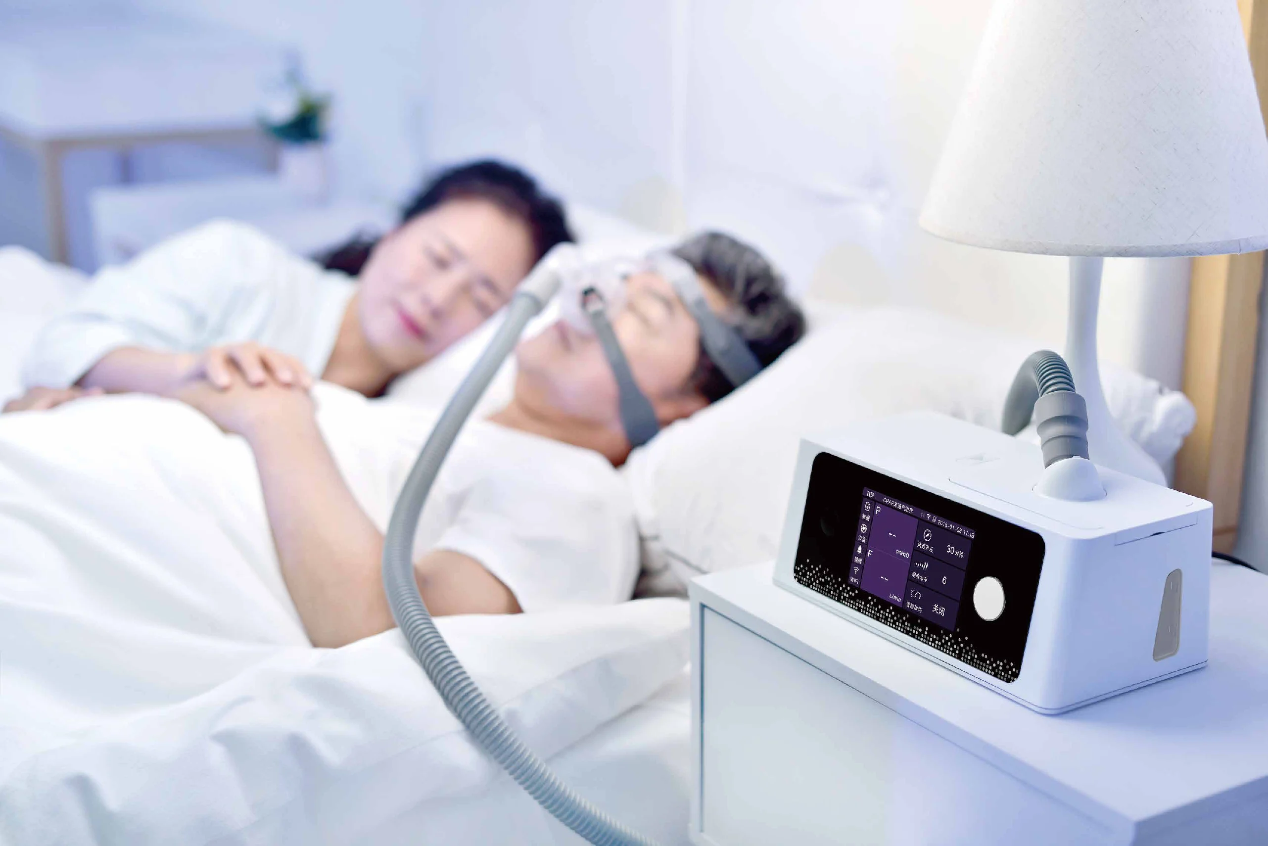Premium quality stock available 5 inch display screen cpap bpap snore treatment machine for home usage