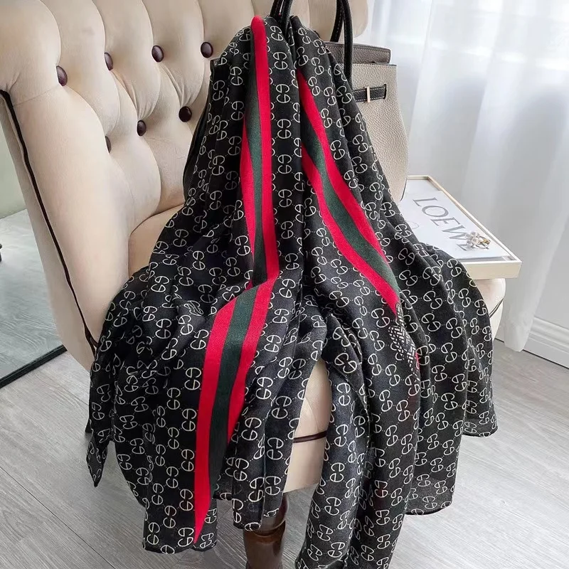 Новый элегантный женский модный весенне-осенний элегантный пляжный шарф с защитой от солнца