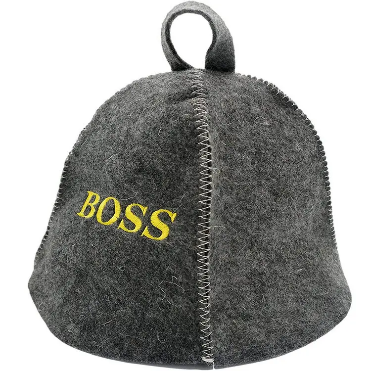 High Quality Factory Supply 100% Wool 2mm Thickness Felt Sauna Hats For Sauna
