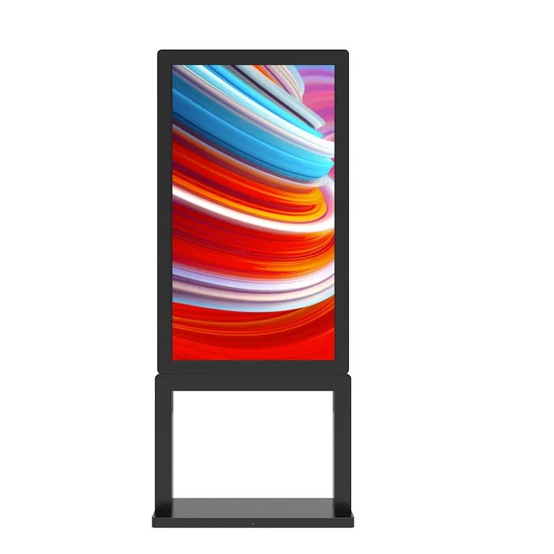 Full outdoor 55 inch Full outdoor waterproof IP66 vertical digital totem Outdoor advertising player and displays Digital signage