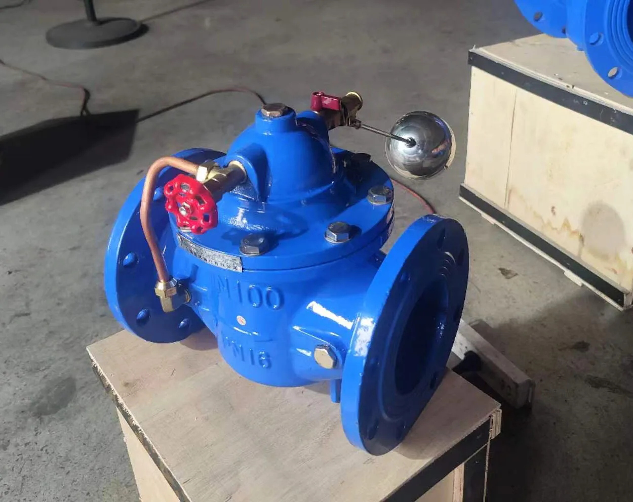 150mm Flange Silencing Remote Control Float Ball Valve Custom Manufacturer 100X Ductile Iron Float Valve for Water Media