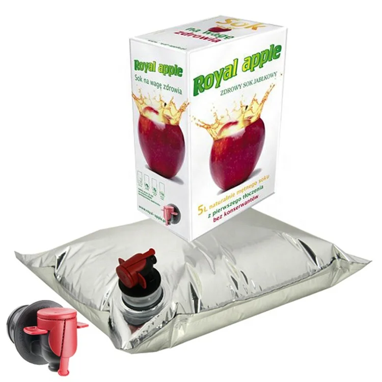Coffee Wine Cola Oil 3L Packaging Spout Bib Bag In Box Coffee Packing Bags