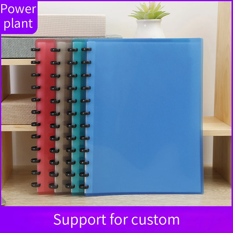 New Style A4 Student Folder Creative Plastic Buckle File Document Folder With Ring Binder