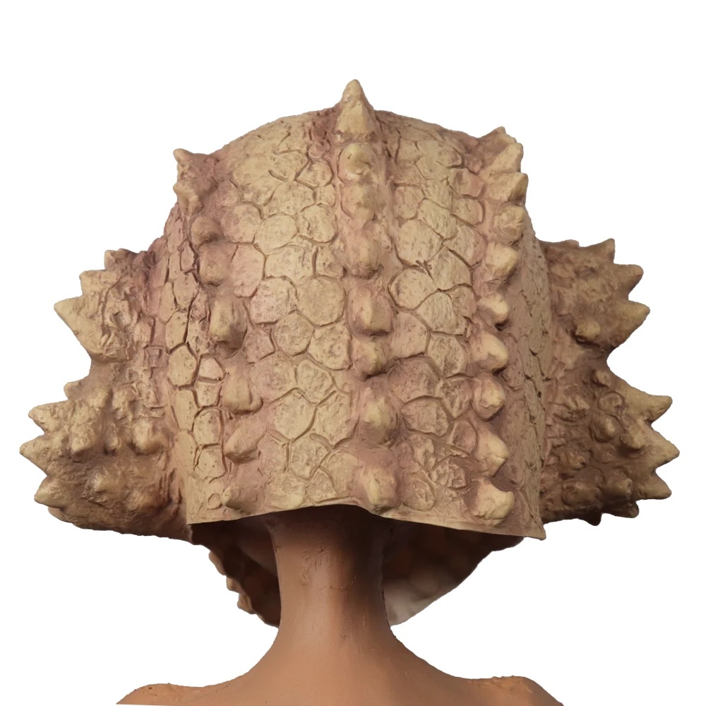 Desert Spiny Lizard Mask Animal Head Mask Halloween Costume Pretend for Adults